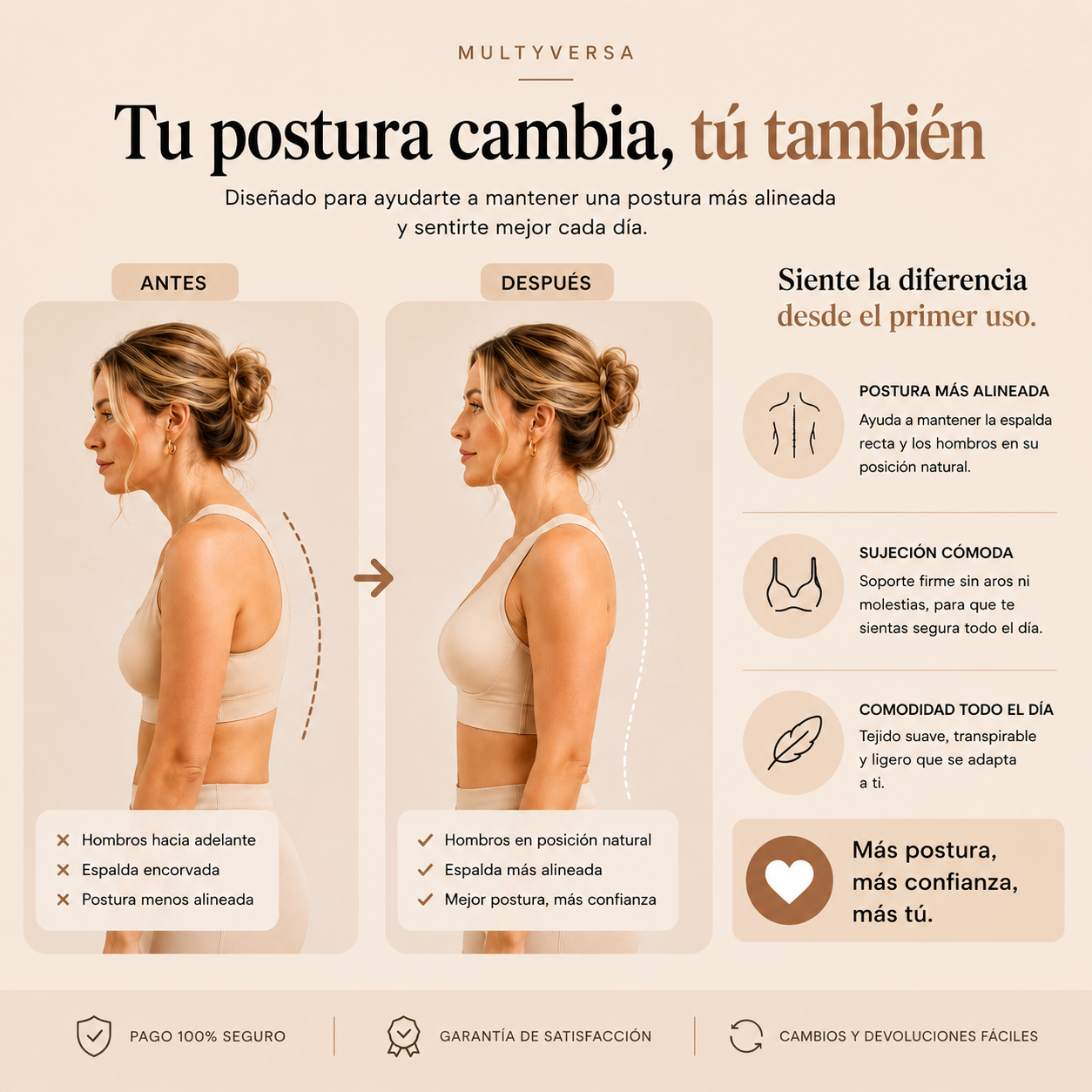 Sujetador Corrector de Postura Multyversa™