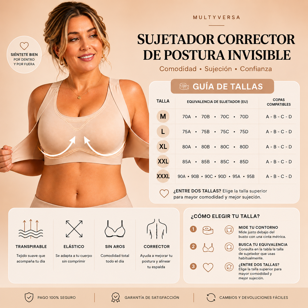 Sujetador Corrector de Postura Multyversa™